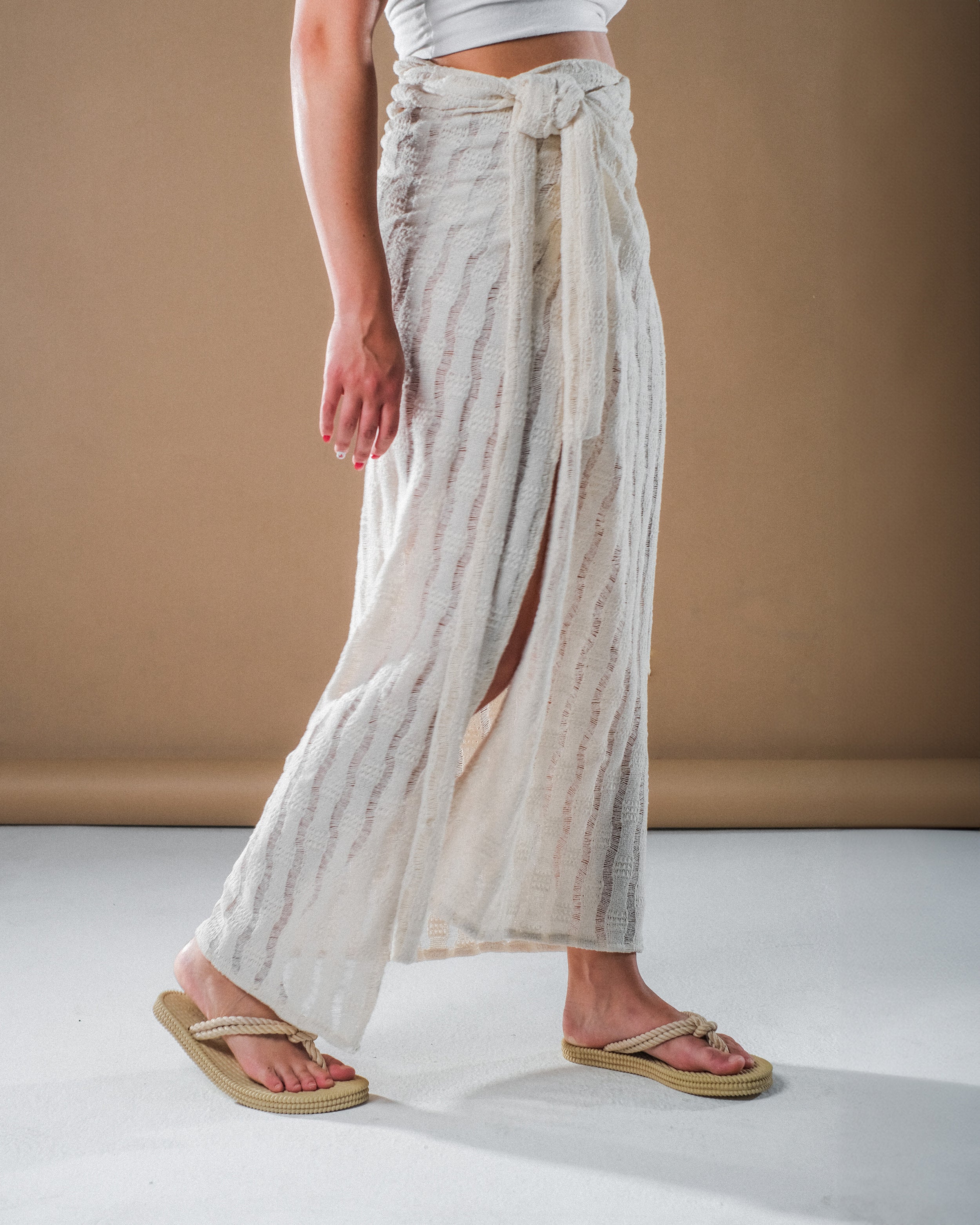 Mesh Wrap Skirt