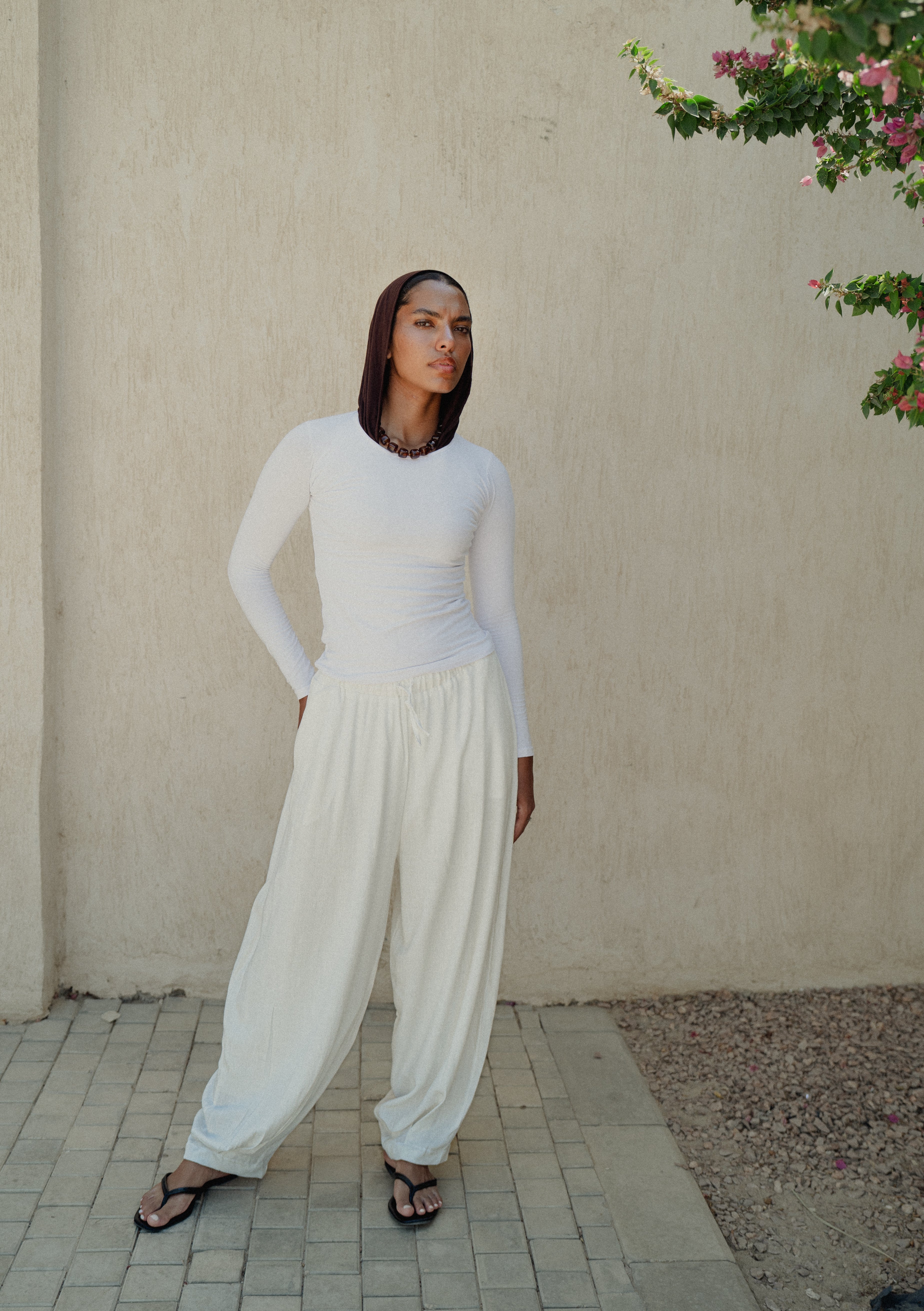 Fiesta Pants - plain white