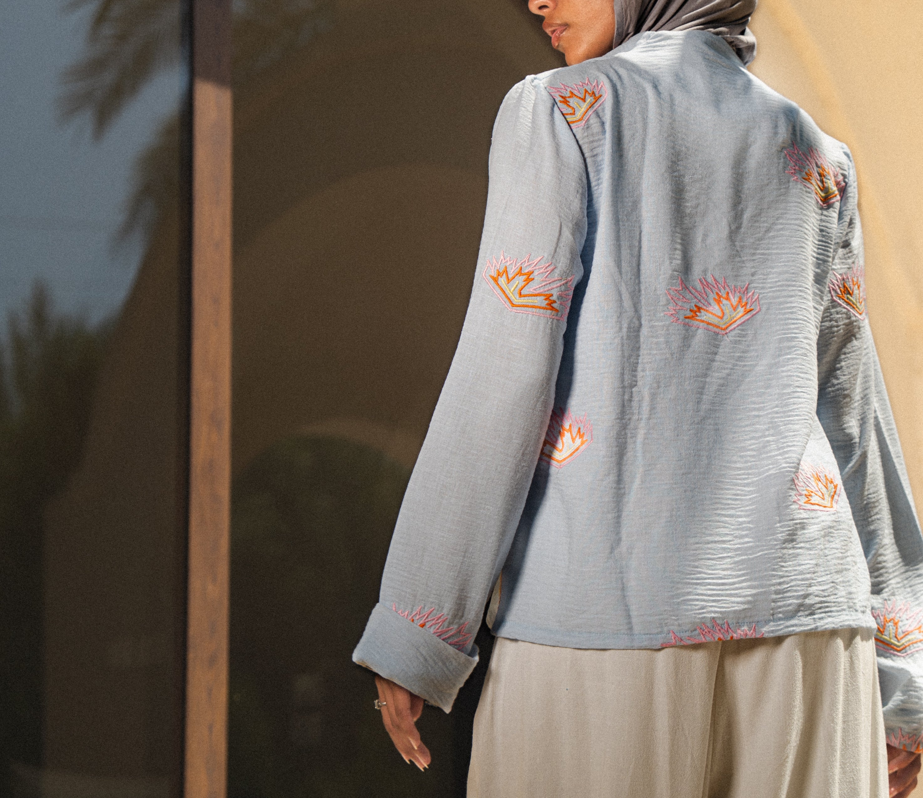 Sa World embroidery shirt - The Flower