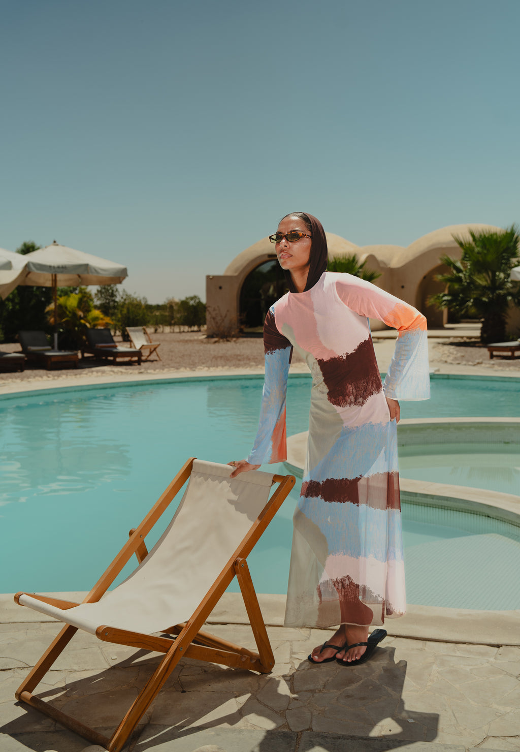 Sunny mesh coverup - Pastel