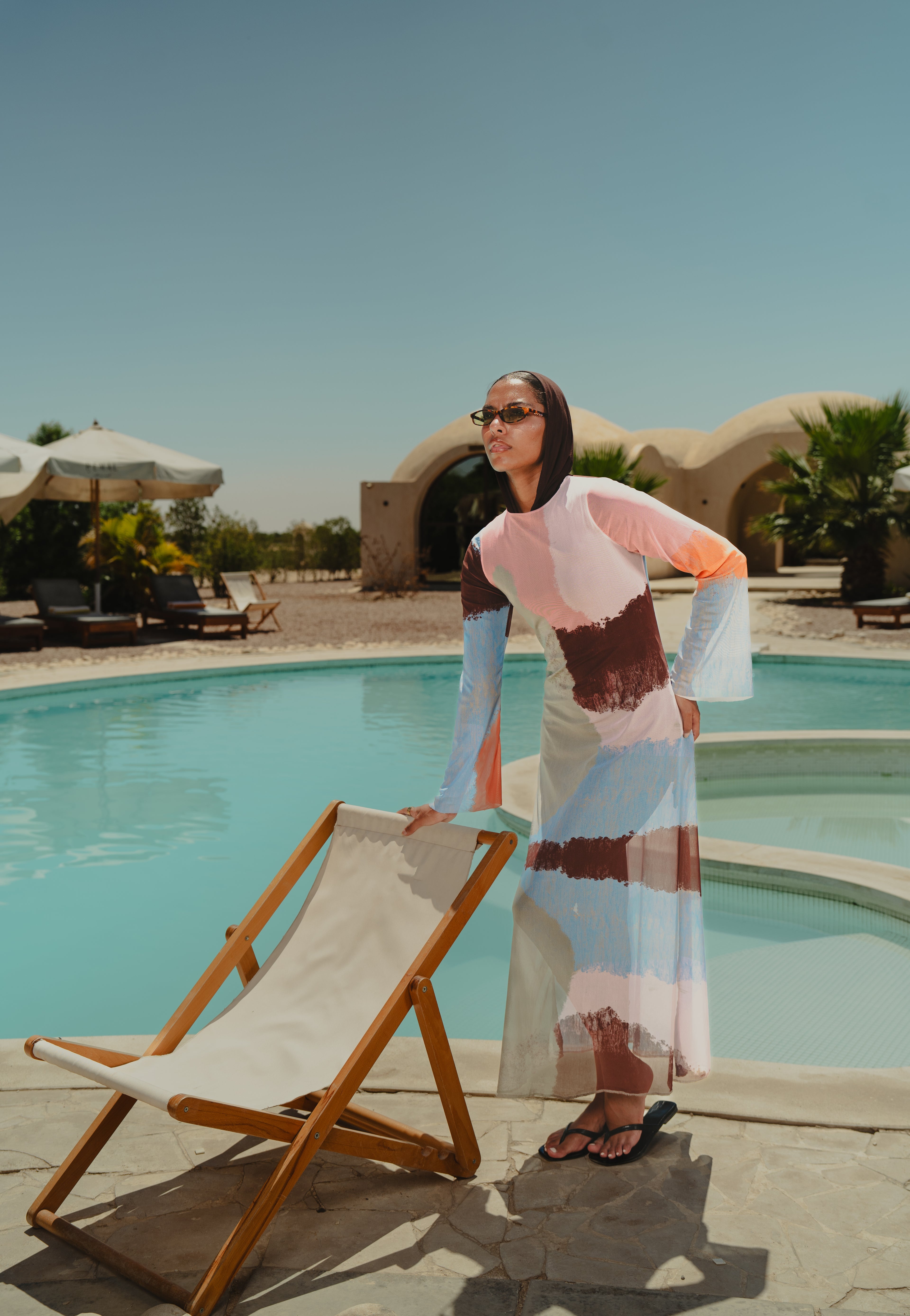 Sunny mesh coverup - Pastel