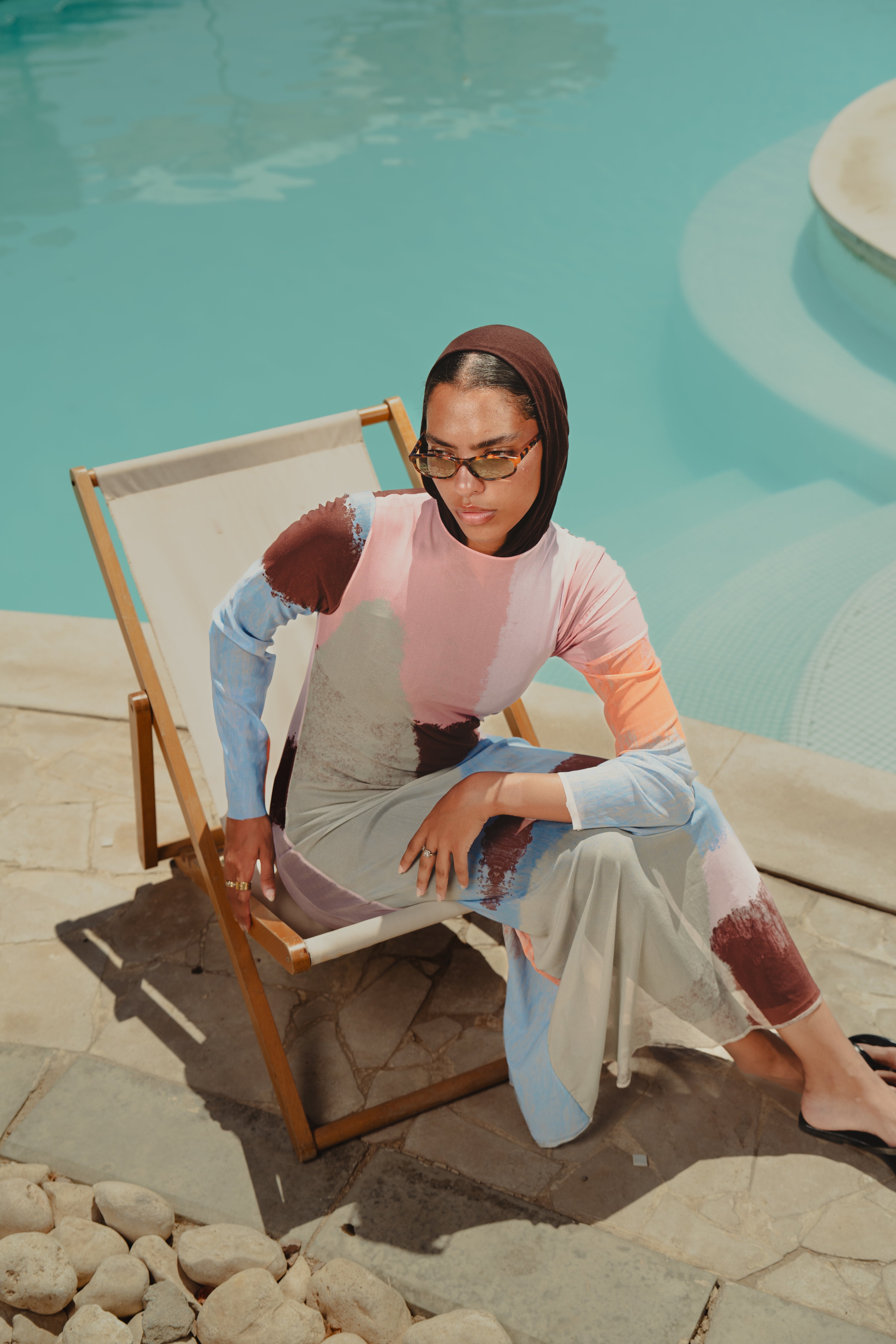 Sunny mesh coverup - Pastel