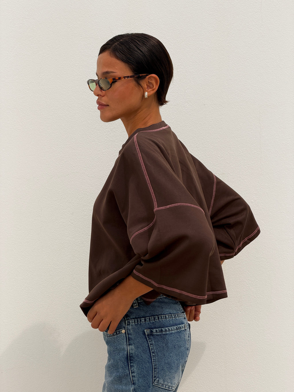 On The Go Tee - Brown