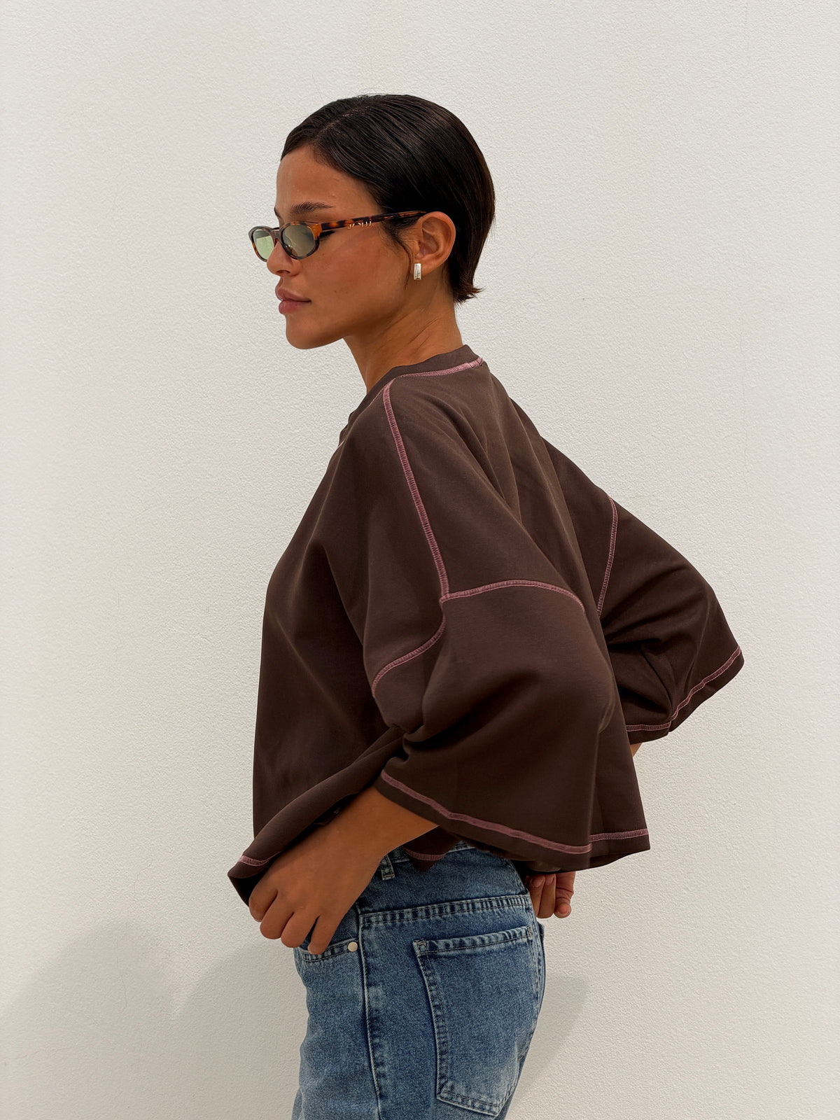 On The Go Tee - Brown
