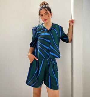 Urban Girl - Green X Blue