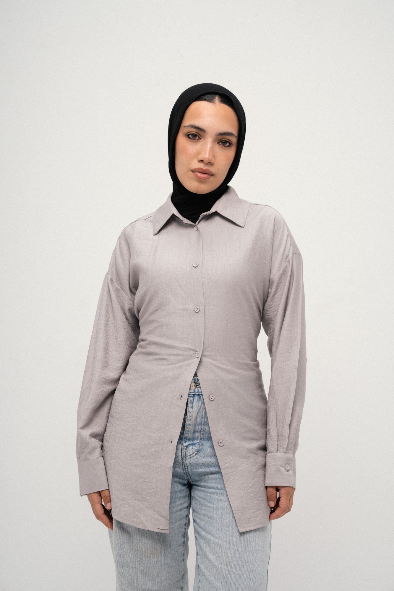 Snatched Shirt Grey