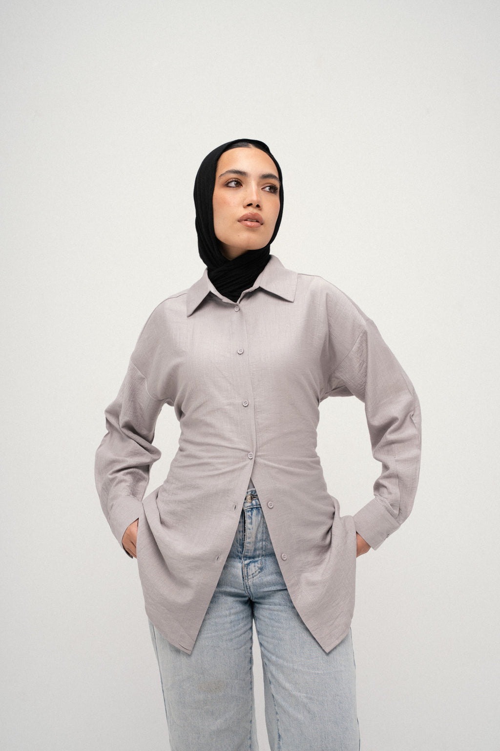 Snatched Shirt Grey