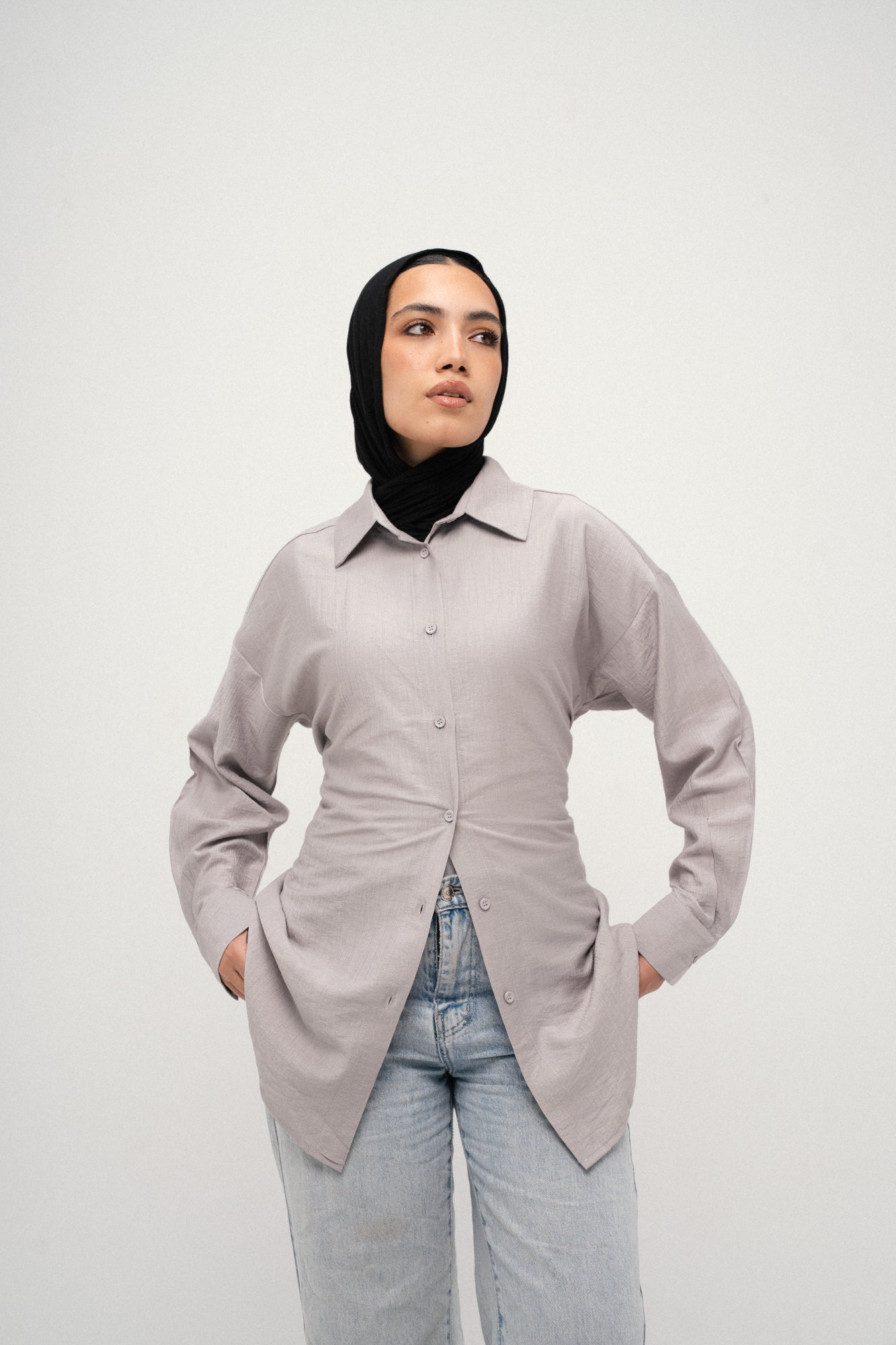 Snatched Shirt Grey