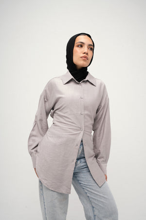 Snatched Shirt Grey