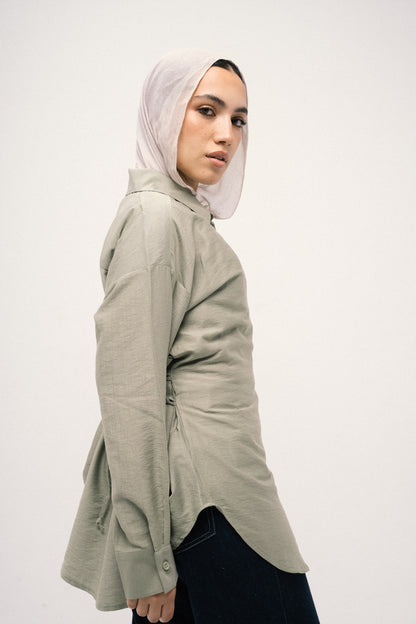 Snatched Shirt in Olive