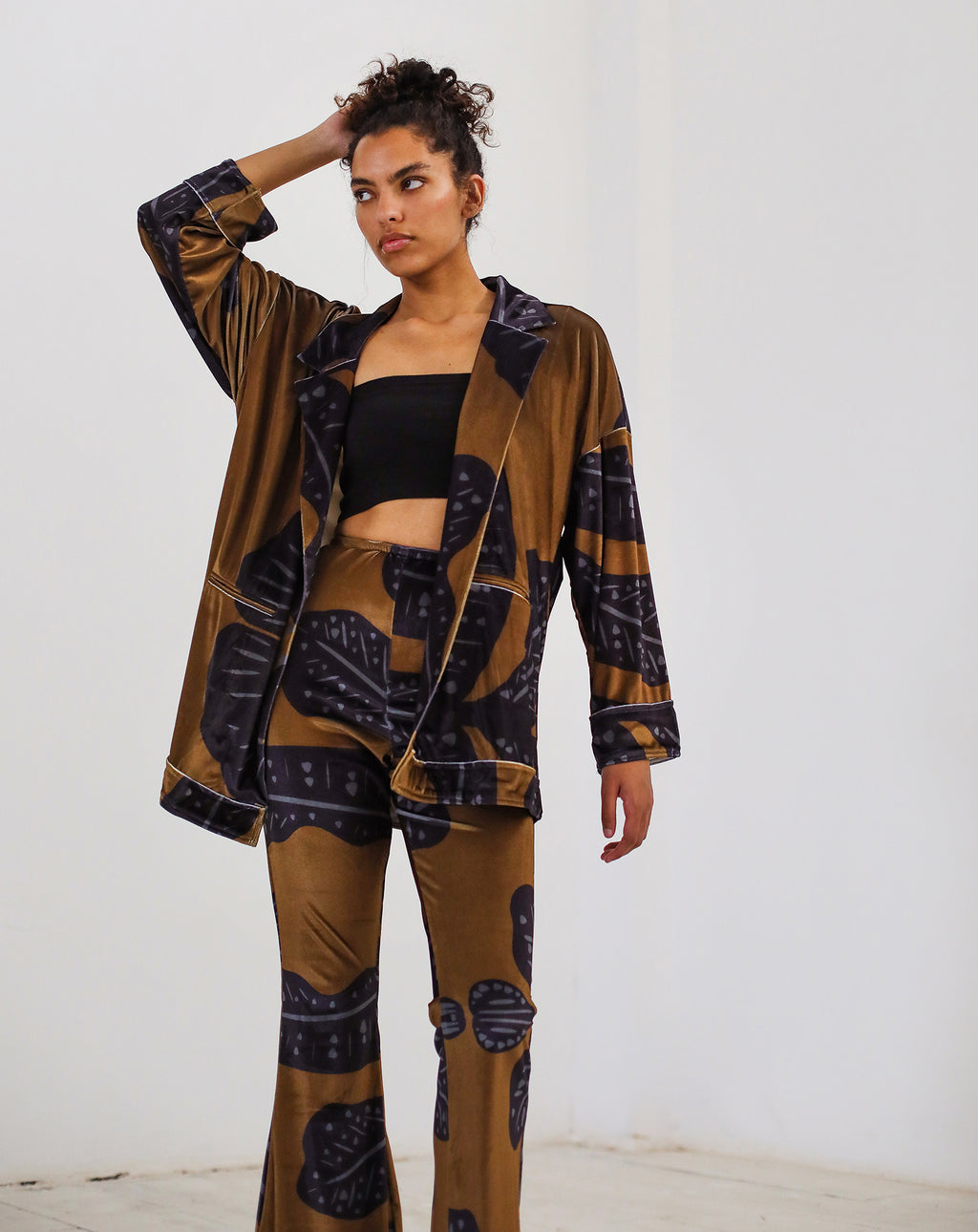 Velvet Set  - Brown