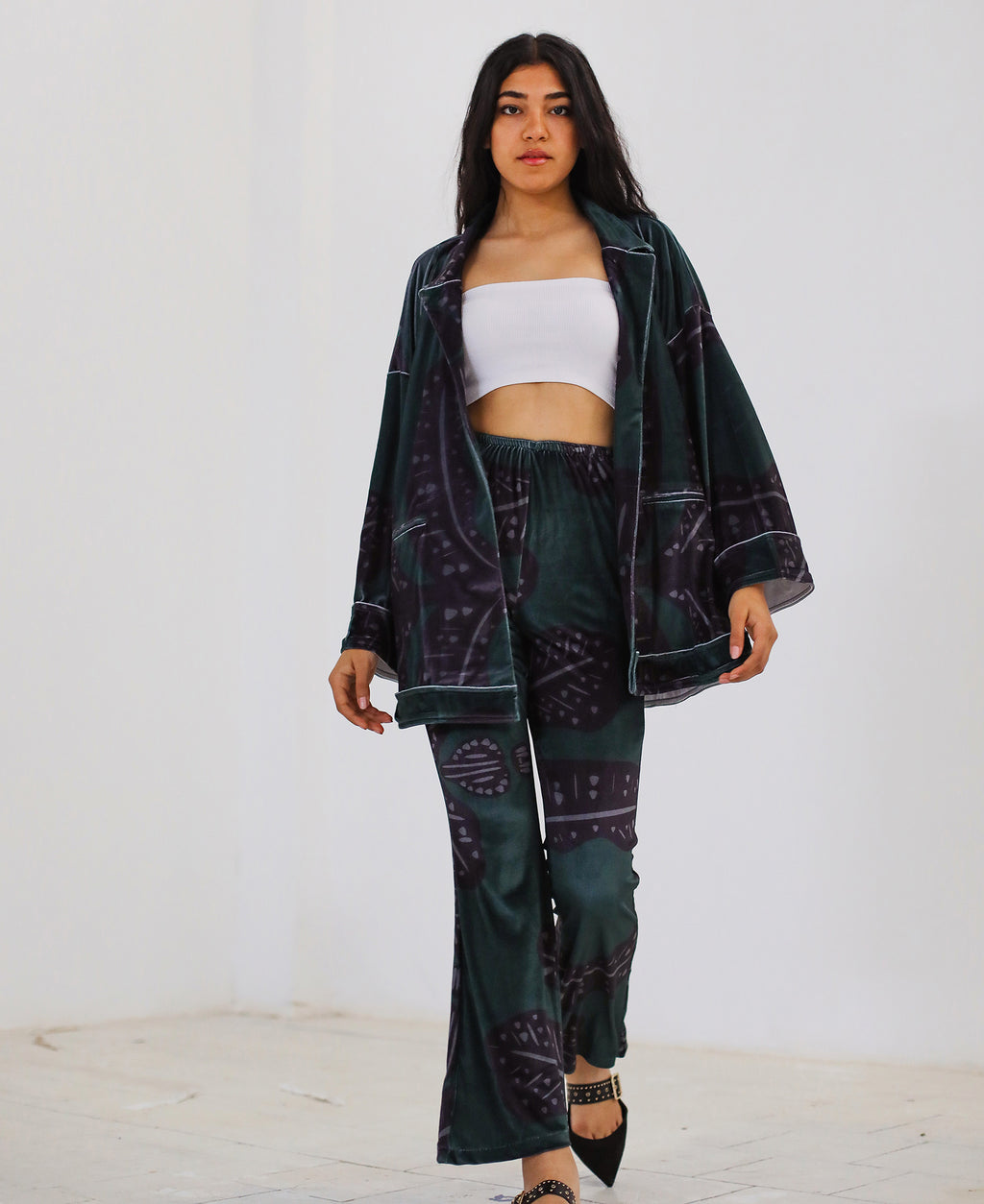 Velvet Set  - Green