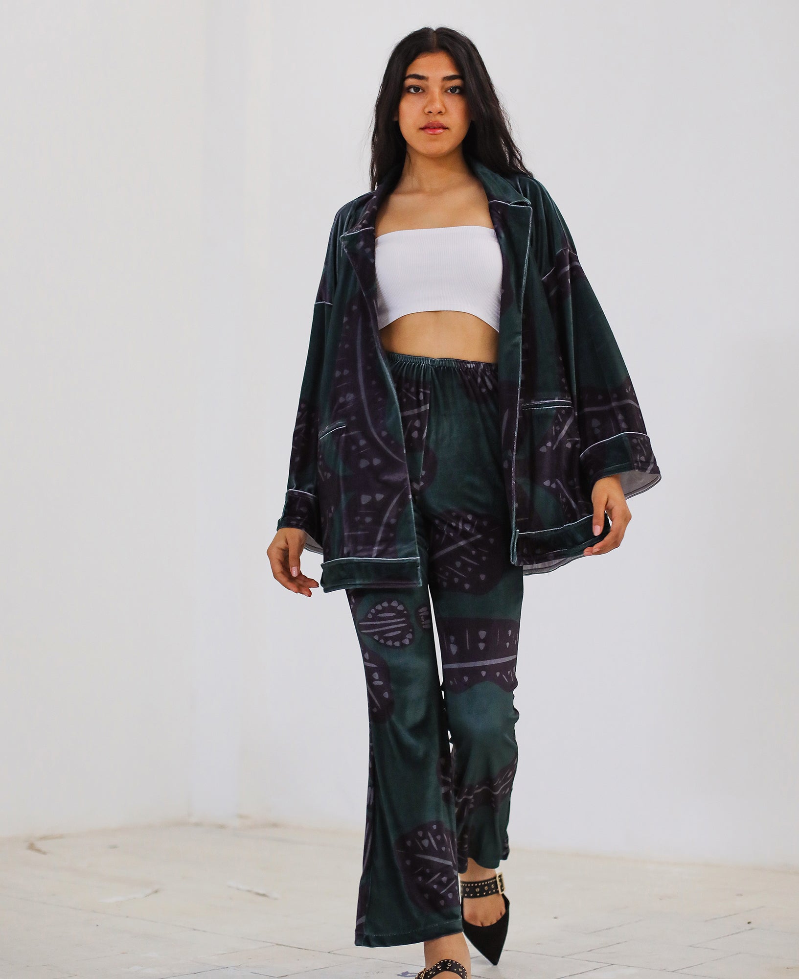 Velvet Set  - Green