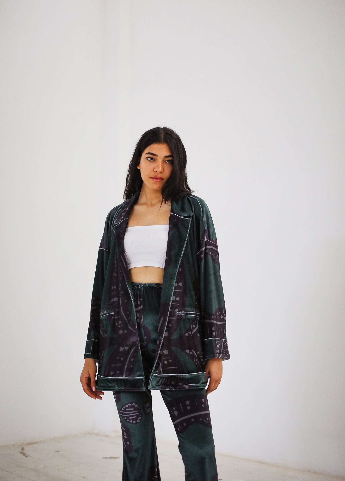 Velvet Set  - Green